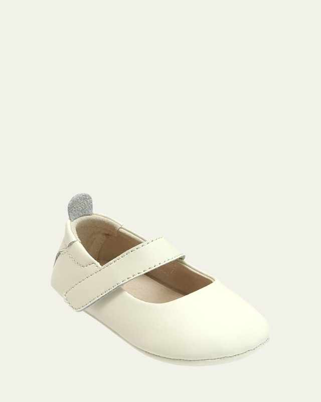 Charlotte Leather Mary Jane Crib Shoes,
